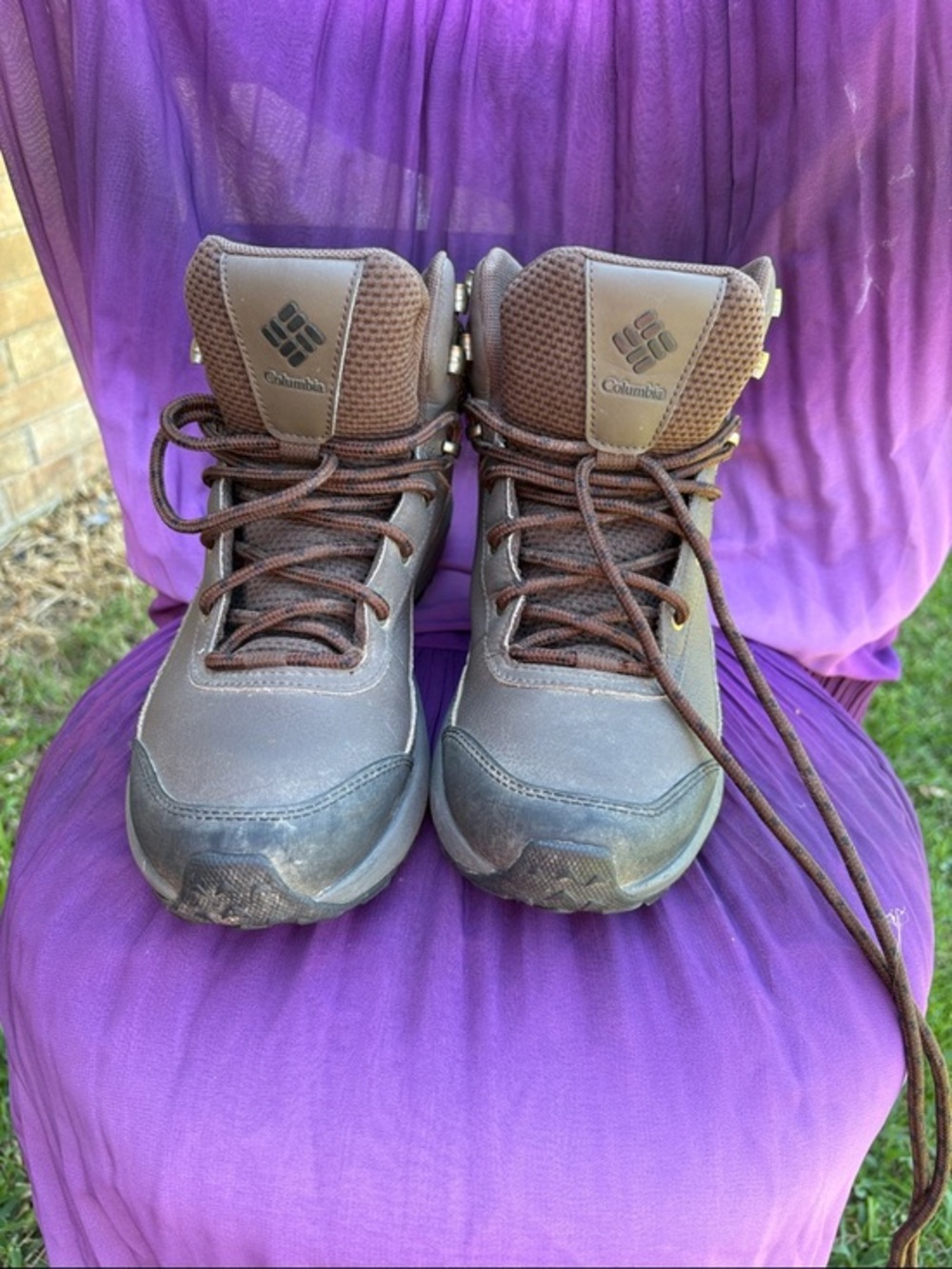 Columbia mens Brown Lace-Up Waterproof Hiking Boots